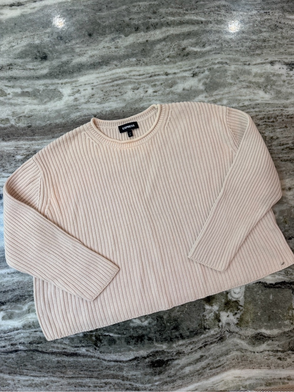 Express Ribbed Crewneck Sweater
